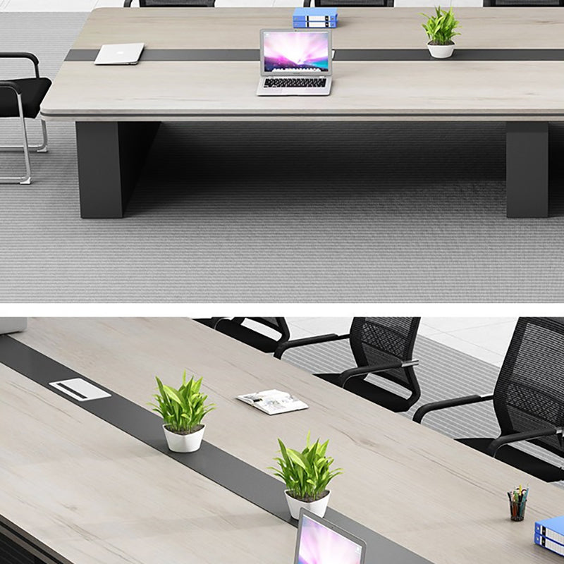 29,25 pollici di rettangolo della scrivania dell'ufficio contemporanea.