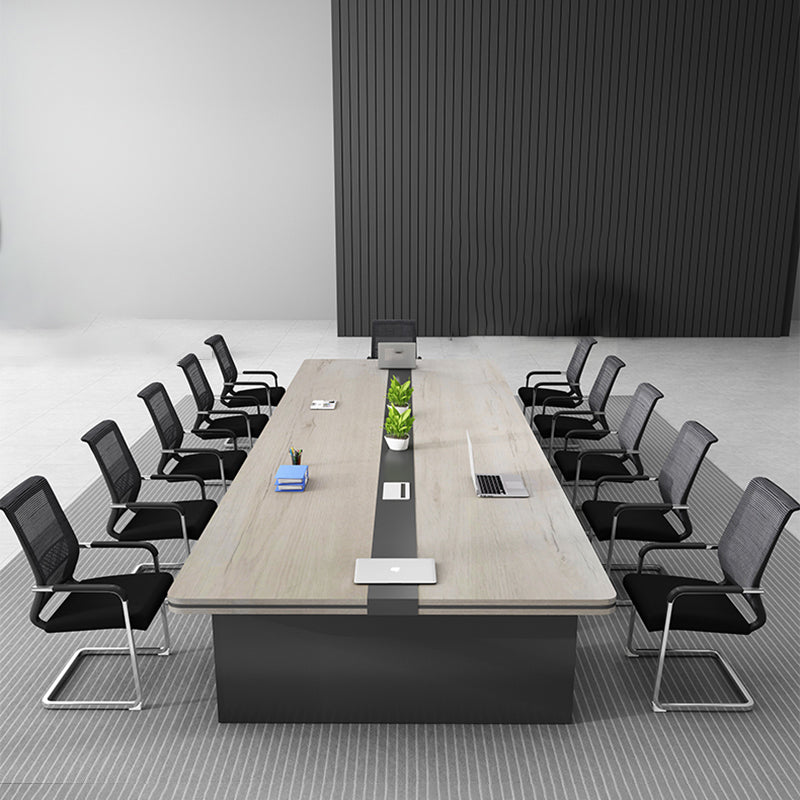 29,25 pollici di rettangolo della scrivania dell'ufficio contemporanea.