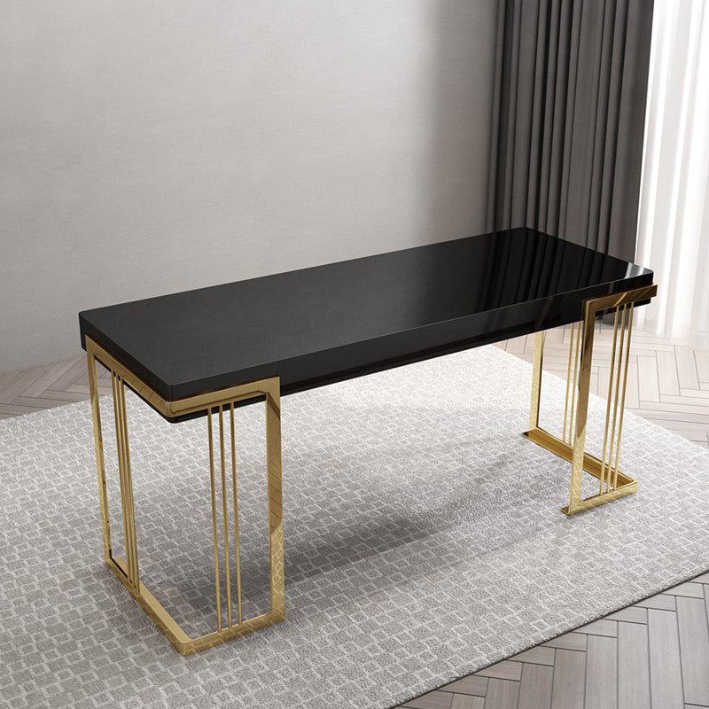 Bureau d'écriture en bois contemporain Bureau de chambre à coucher avec des jambes en métal