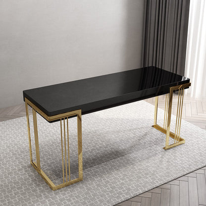 Bureau d'écriture en bois contemporain Bureau de chambre à coucher avec des jambes en métal