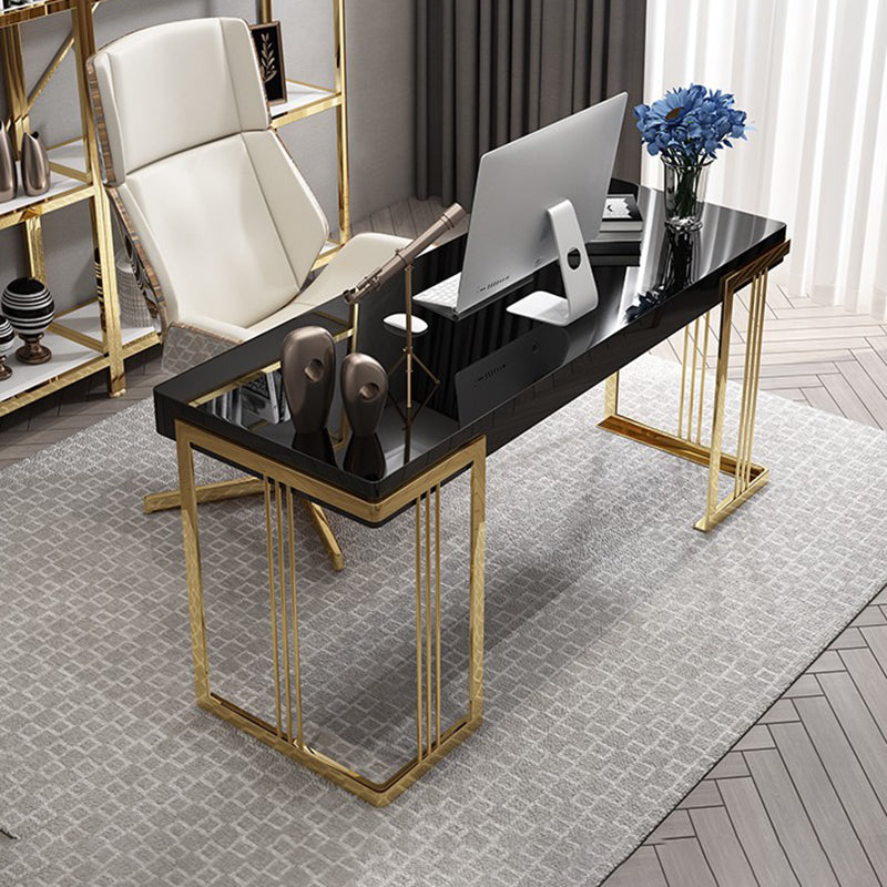 Bureau d'écriture en bois contemporain Bureau de chambre à coucher avec des jambes en métal