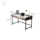 Contemporary Writing Desk Wooden Rectangular Office Desk with Legs
