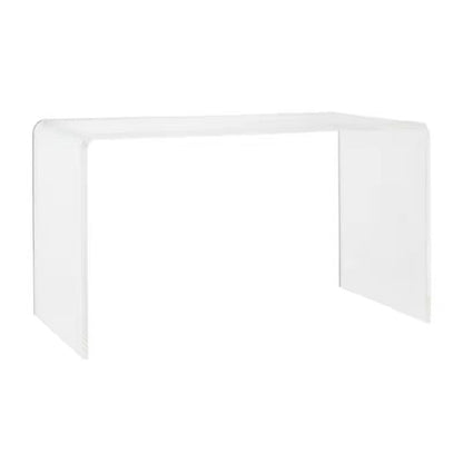 Acrylic Rectangular Writing Desk Modern Sled Base Laptop Table