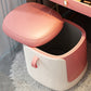 Stone Top Vanity with Storage Drawers Makeup Vanity Desk with Stool and Mirror