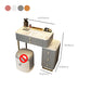 Stone Top Vanity with Storage Drawers Makeup Vanity Desk with Stool and Mirror