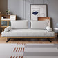 Pillow Top Arm Sleeper Scandinavian Styled Sleeper Sofa Bed in Gray
