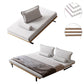 Pillow Top Arm Sleeper Scandinavian Styled Sleeper Sofa Bed in Gray