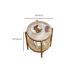 Table de cocktails rond tropicaux table de cocktail de café en verre