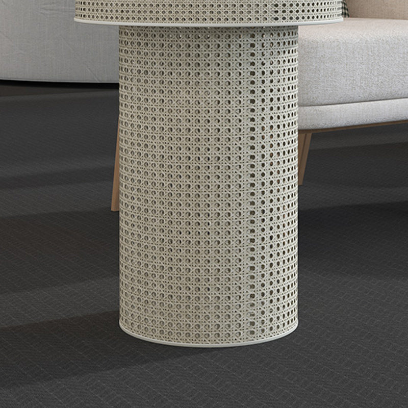 Contemporary Round Cocktail Table Single Slate Coffee Cocktail Table Clearhalo 'Coffee & Accent Tables' 'Coffee Tables' 'coffee_tables' 'furn' 'furn_coffee_tables' 'Furniture' 'Living Room Furniture' 6535288
