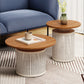Contemporary Round Cocktail Table Single Slate Coffee Cocktail Table Clearhalo 'Coffee & Accent Tables' 'Coffee Tables' 'coffee_tables' 'furn' 'furn_coffee_tables' 'Furniture' 'Living Room Furniture' 6535291