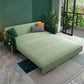 31.69" Square Arm Sleeper Scandinavian Styled Sleeper Sofa Bed in Green