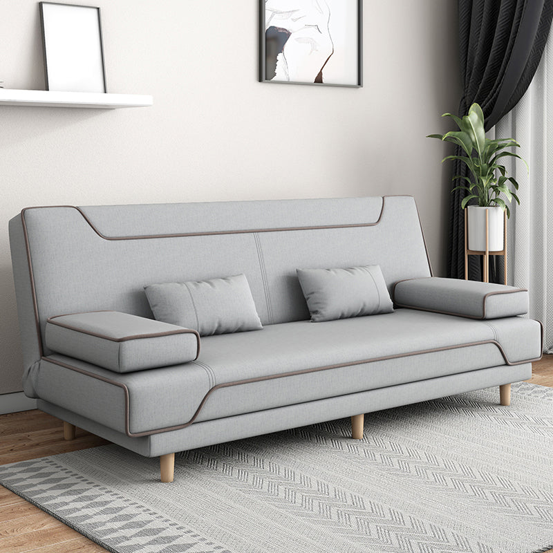 コンテンポラリースタイル33.46 "背の高いソファベッドフェイクレザーコンバーチブルソファ