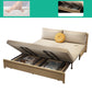 31.5" Linen Blend Armless Sleeper Scandinavian Styled Sleeper Sofa Bed