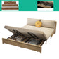 31.5" Linen Blend Armless Sleeper Scandinavian Styled Sleeper Sofa Bed
