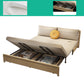 31.5" Linen Blend Armless Sleeper Scandinavian Styled Sleeper Sofa Bed