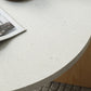 Stone and Solid Wood Coffee or End Table Contemporary Coffee Table in Beige
