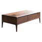 23" Wide Contemporary Coffee Table Rectangle Solid Wood Cocktail Table