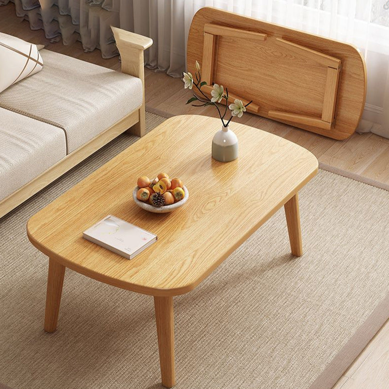 Contemporary Coffee Table Folding Wooden Coffee Cocktail Table