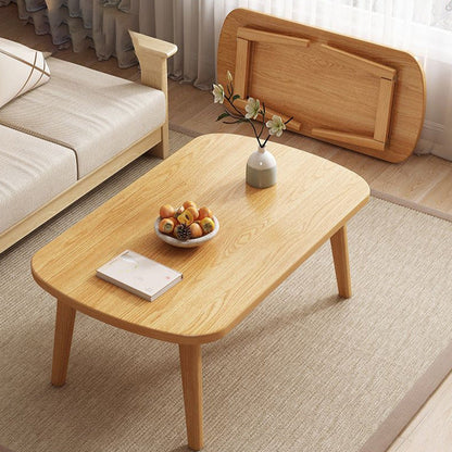 Contemporary Coffee Table Folding Wooden Coffee Cocktail Table