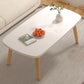 16"H Contemporary Coffee Table Folding Wooden Coffee Cocktail Table 39"L x 20"W x 17"H White Clearhalo 'Coffee & Accent Tables' 'Coffee Tables' 'coffee_tables' 'furn' 'furn_coffee_tables' 'Furniture' 'Living Room Furniture' 6535491