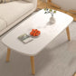 16"H Contemporary Coffee Table Folding Wooden Coffee Cocktail Table 47"L x 23"W x 17"H White Clearhalo 'Coffee & Accent Tables' 'Coffee Tables' 'coffee_tables' 'furn' 'furn_coffee_tables' 'Furniture' 'Living Room Furniture' 6535492