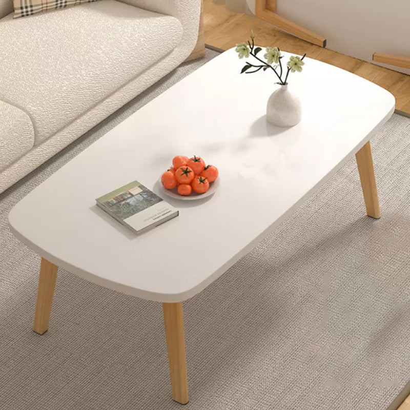 16"H Contemporary Coffee Table Folding Wooden Coffee Cocktail Table 47"L x 23"W x 17"H White Clearhalo 'Coffee & Accent Tables' 'Coffee Tables' 'coffee_tables' 'furn' 'furn_coffee_tables' 'Furniture' 'Living Room Furniture' 6535492