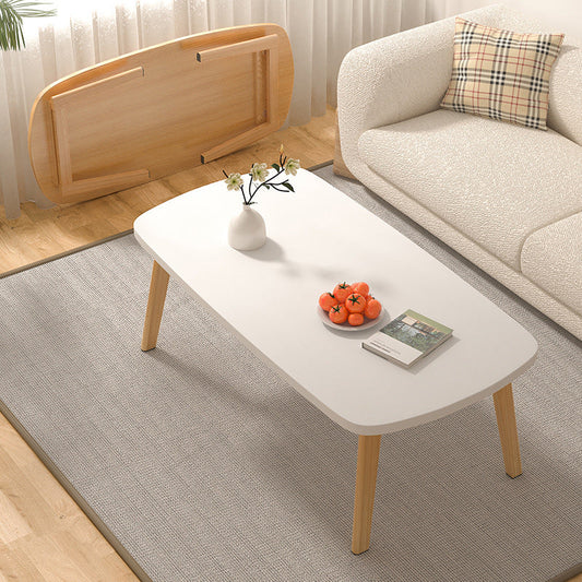 16"H Contemporary Coffee Table Folding Wooden Coffee Cocktail Table Clearhalo 'Coffee & Accent Tables' 'Coffee Tables' 'coffee_tables' 'furn' 'furn_coffee_tables' 'Furniture' 'Living Room Furniture' 6535497