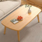 16"H Contemporary Coffee Table Folding Wooden Coffee Cocktail Table 47"L x 23"W x 17"H Natural Clearhalo 'Coffee & Accent Tables' 'Coffee Tables' 'coffee_tables' 'furn' 'furn_coffee_tables' 'Furniture' 'Living Room Furniture' 6535498