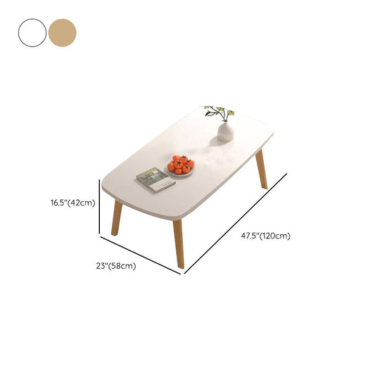 16"H Contemporary Coffee Table Folding Wooden Coffee Cocktail Table Clearhalo 'Coffee & Accent Tables' 'Coffee Tables' 'coffee_tables' 'furn' 'furn_coffee_tables' 'Furniture' 'Living Room Furniture' 6535507