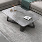 18"H Contemporary Coffee Table Stone Rectangle Cocktail Table 31.5"L x 19.7"W x 18.1"H Gray Clearhalo 'Coffee & Accent Tables' 'Coffee Tables' 'coffee_tables' 'furn' 'furn_coffee_tables' 'Furniture' 'Living Room Furniture' 6535509