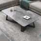 18"H Contemporary Coffee Table Stone Rectangle Cocktail Table 39.4"L x 19.7"W x 18.1"H Gray Clearhalo 'Coffee & Accent Tables' 'Coffee Tables' 'coffee_tables' 'furn' 'furn_coffee_tables' 'Furniture' 'Living Room Furniture' 6535515