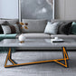 18"H Contemporary Coffee Table Stone Rectangle Cocktail Table Clearhalo 'Coffee & Accent Tables' 'Coffee Tables' 'coffee_tables' 'furn' 'furn_coffee_tables' 'Furniture' 'Living Room Furniture' 6535518