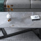 18"H Contemporary Coffee Table Stone Rectangle Cocktail Table Clearhalo 'Coffee & Accent Tables' 'Coffee Tables' 'coffee_tables' 'furn' 'furn_coffee_tables' 'Furniture' 'Living Room Furniture' 6535520