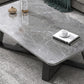 18"H Contemporary Coffee Table Stone Rectangle Cocktail Table Clearhalo 'Coffee & Accent Tables' 'Coffee Tables' 'coffee_tables' 'furn' 'furn_coffee_tables' 'Furniture' 'Living Room Furniture' 6535521