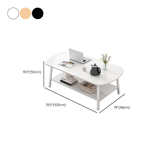 19 "Hコンテンポラリーコーヒーテーブル収納付きの木製コーヒーカクテルテーブル