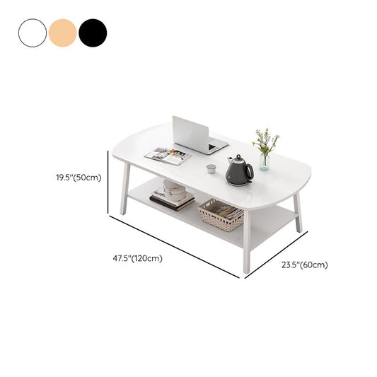 19 "Hコンテンポラリーコーヒーテーブル収納付きの木製コーヒーカクテルテーブル