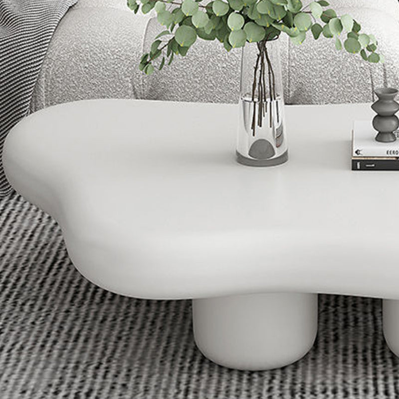 11"H Contemporary Coffee Table Wooden 2 Legs Coffee Cocktail Table Clearhalo 'Coffee & Accent Tables' 'Coffee Tables' 'coffee_tables' 'furn' 'furn_coffee_tables' 'Furniture' 'Living Room Furniture' 6535572