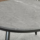 17"H Contemporary Coffee Table Round Stone Coffee Cocktail Table Clearhalo 'Coffee & Accent Tables' 'Coffee Tables' 'coffee_tables' 'furn' 'furn_coffee_tables' 'Furniture' 'Living Room Furniture' 6535612