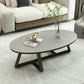 Contemporary Coffee Table Oval Single Stone Coffee Cocktail Table Clearhalo 'Coffee & Accent Tables' 'Coffee Tables' 'coffee_tables' 'furn' 'furn_coffee_tables' 'Furniture' 'Living Room Furniture' 6535645