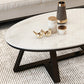 Contemporary Coffee Table Oval Single Stone Coffee Cocktail Table Clearhalo 'Coffee & Accent Tables' 'Coffee Tables' 'coffee_tables' 'furn' 'furn_coffee_tables' 'Furniture' 'Living Room Furniture' 6535654