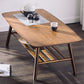 Contemporary Coffee Table 4 Legs Wooden Cocktail Table with Storage Clearhalo 'Coffee & Accent Tables' 'Coffee Tables' 'coffee_tables' 'furn' 'furn_coffee_tables' 'Furniture' 'Living Room Furniture' 6535669