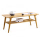 Contemporary Coffee Table 4 Legs Wooden Cocktail Table with Storage Natural Clearhalo 'Coffee & Accent Tables' 'Coffee Tables' 'coffee_tables' 'furn' 'furn_coffee_tables' 'Furniture' 'Living Room Furniture' 6535670