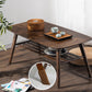 Contemporary Coffee Table 4 Legs Wooden Cocktail Table with Storage Clearhalo 'Coffee & Accent Tables' 'Coffee Tables' 'coffee_tables' 'furn' 'furn_coffee_tables' 'Furniture' 'Living Room Furniture' 6535671