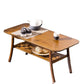 Contemporary Coffee Table 4 Legs Wooden Cocktail Table with Storage Clearhalo 'Coffee & Accent Tables' 'Coffee Tables' 'coffee_tables' 'furn' 'furn_coffee_tables' 'Furniture' 'Living Room Furniture' 6535677