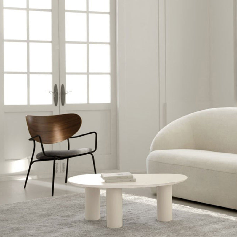 Wooden Geometric Contemporary Coffee Table 3 Legs Coffee Table Clearhalo 'Coffee & Accent Tables' 'Coffee Tables' 'coffee_tables' 'furn' 'furn_coffee_tables' 'Furniture' 'Living Room Furniture' 6535709