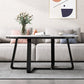 Stone Geometric Contemporary Coffee Table Cross Legs Coffee Table Clearhalo 'Coffee & Accent Tables' 'Coffee Tables' 'coffee_tables' 'furn' 'furn_coffee_tables' 'Furniture' 'Living Room Furniture' 6535714