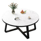 Stone Geometric Contemporary Coffee Table Cross Legs Coffee Table Clearhalo 'Coffee & Accent Tables' 'Coffee Tables' 'coffee_tables' 'furn' 'furn_coffee_tables' 'Furniture' 'Living Room Furniture' 6535717