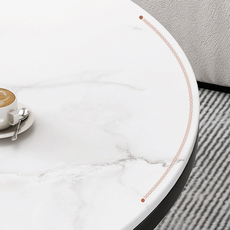 Stone Geometric Contemporary Coffee Table Cross Legs Coffee Table Clearhalo 'Coffee & Accent Tables' 'Coffee Tables' 'coffee_tables' 'furn' 'furn_coffee_tables' 'Furniture' 'Living Room Furniture' 6535721