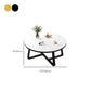 Stone Geometric Contemporary Coffee Table Cross Legs Coffee Table Clearhalo 'Coffee & Accent Tables' 'Coffee Tables' 'coffee_tables' 'furn' 'furn_coffee_tables' 'Furniture' 'Living Room Furniture' 6535722