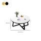 Stone Geometric Contemporary Coffee Table Cross Legs Coffee Table Clearhalo 'Coffee & Accent Tables' 'Coffee Tables' 'coffee_tables' 'furn' 'furn_coffee_tables' 'Furniture' 'Living Room Furniture' 6535723